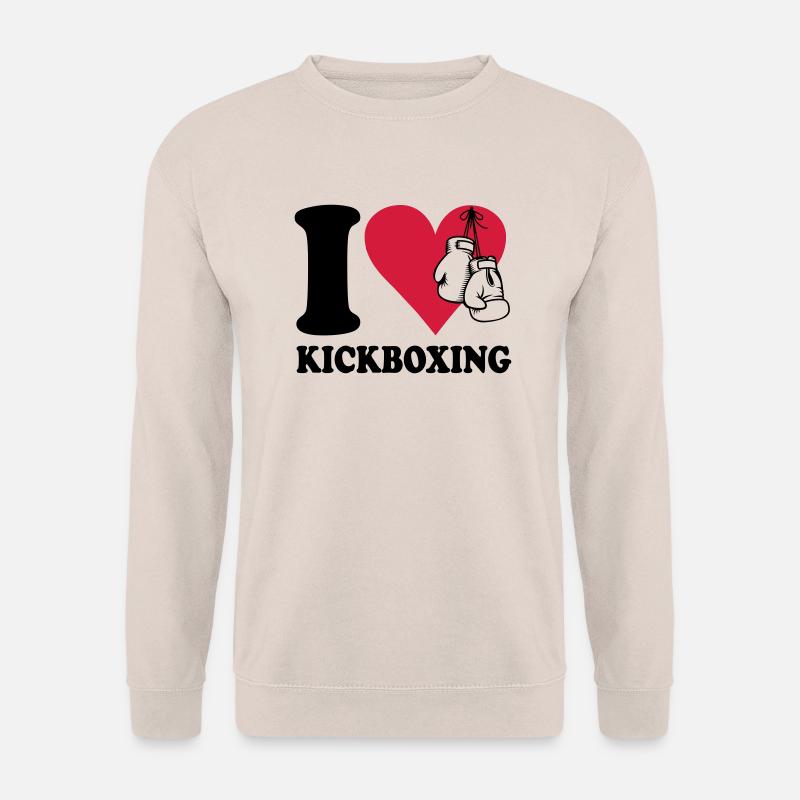 I love kickboxing - Unisex Pullover - Sand