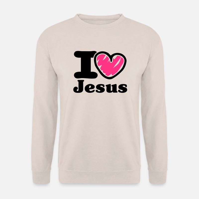 i Love Jesus_V1 - Unisex Pullover - Sand