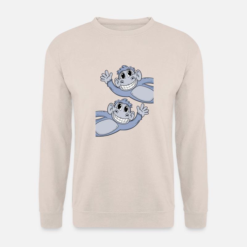 Affe Affen - Unisex Pullover - Sand