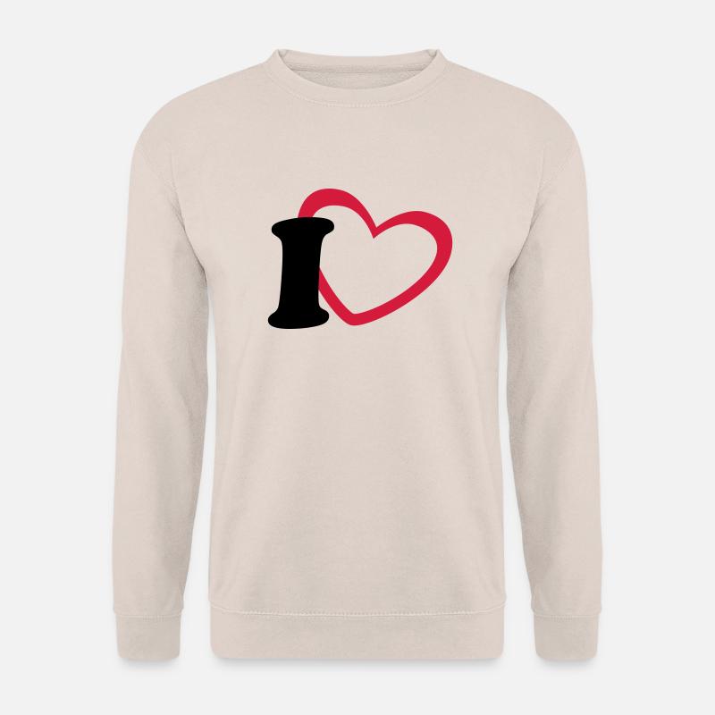 i love - Unisex Pullover - Sand