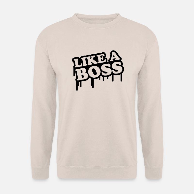 like_a_boss_logo_c1 - Unisex Sweatshirt - sand