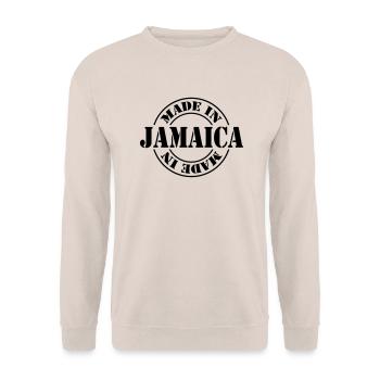 made in jamaica m1k2 - Sweat-shirt Unisexe - sable - Devant - Alina (178cm) & Michal (187cm)