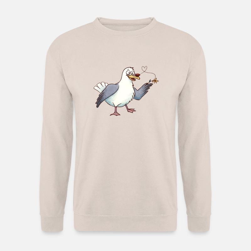 Möwe und Marienkäfer - Unisex Pullover - Sand