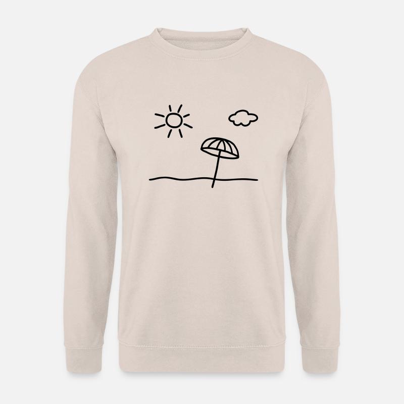 Sun beach clouds - Unisex Sweatshirt - sand