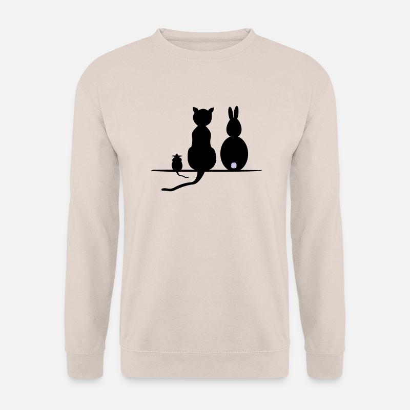 Katz Maus Hase - Unisex Pullover - Sand