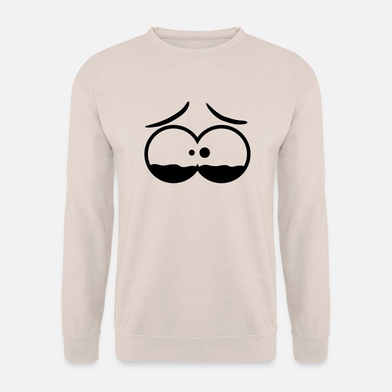 Sad Comic Face - Unisex Pullover - Sand