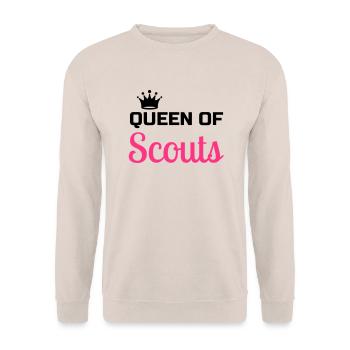 scout / scouting / scoutisme / guide - Sweat-shirt Unisexe - sable - Devant - Alina (178cm) & Michal (187cm)