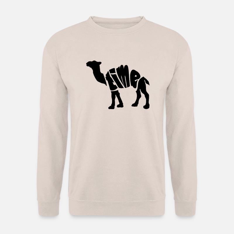 Time Kamel Geschenkidee/Motiv - Unisex Pullover - Sand