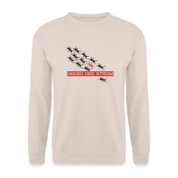 Ants - Unisex Pullover - Sand - Vorne - Alina (178cm) & Michal (187cm)
