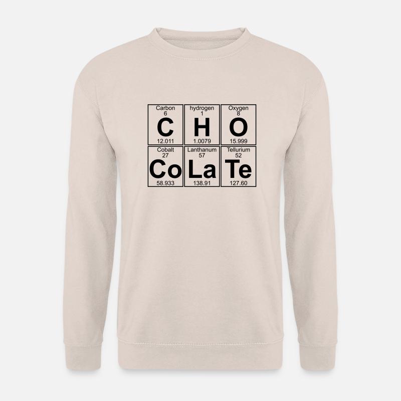 C-H-O-Co-La-Te (chocolate) - Full - Unisex Pullover - Sand
