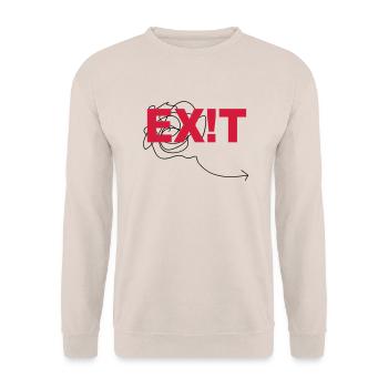 EXIT - Unisex Pullover - Sand - Vorne - Alina (178cm) & Michal (187cm)