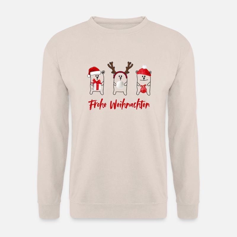 Frohe Weihnachten - Unisex Pullover - Sand