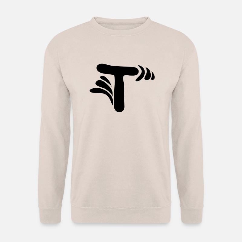 Letter T & Pattern - Unisex Sweatshirt - sand
