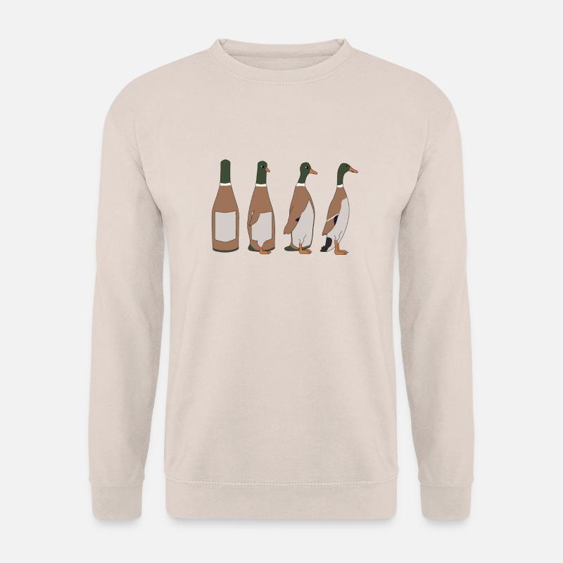 Flaschenenten groß - Unisex Pullover - Sand