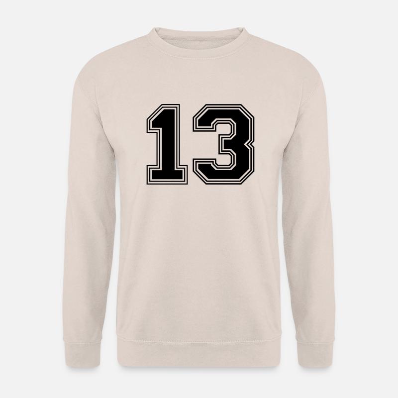 13_Nummer_13_(s31) - Unisex Pullover - Sand