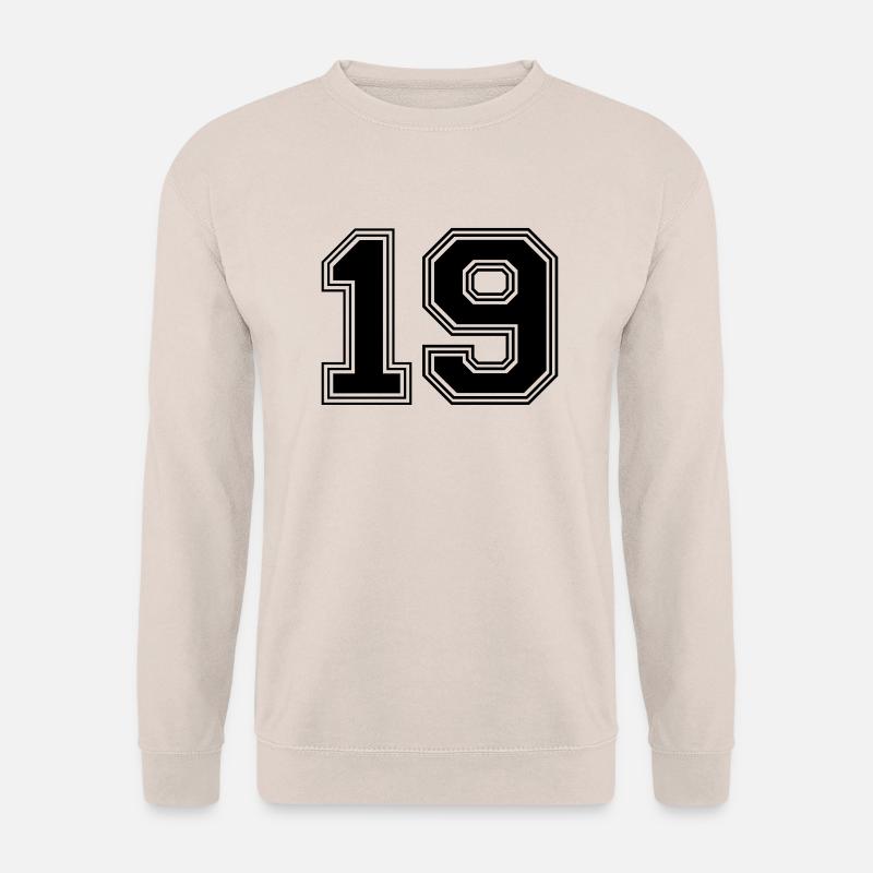 19_Nummer_19_(s31) - Unisex Pullover - Sand