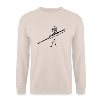 Häkeln - Unisex Pullover - Sand - Vorne - Alina (178cm) & Michal (187cm)