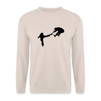 Kampf - Unisex Pullover - Sand - Vorne - Alina (178cm) & Michal (187cm)