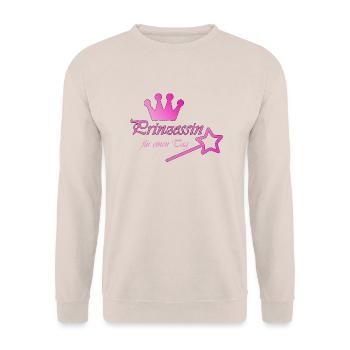 Prinzessin - Unisex Pullover - Sand - Vorne - Alina (178cm) & Michal (187cm)