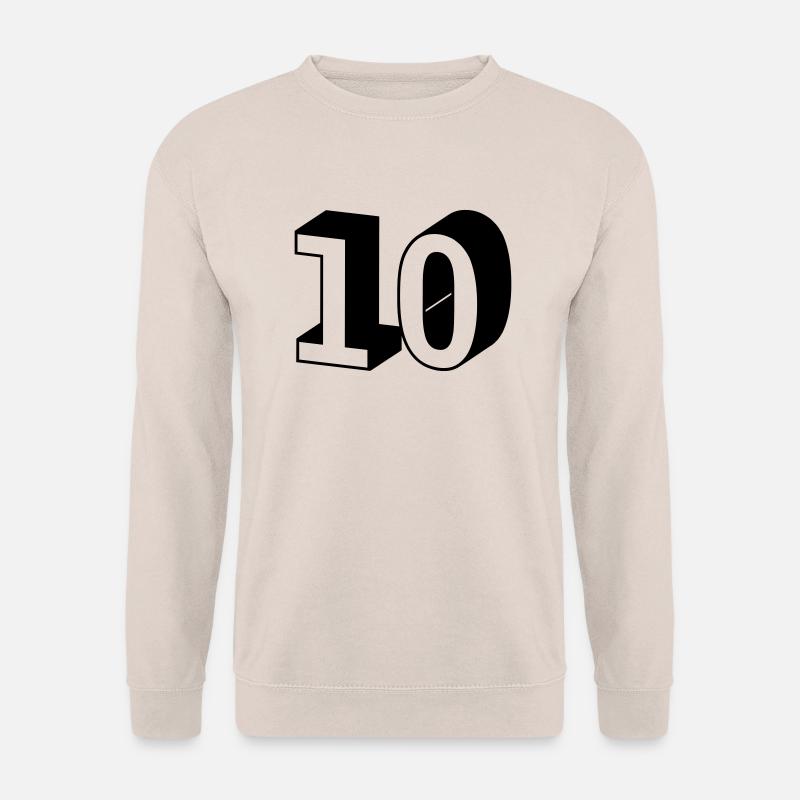 Nummer - 10 - Unisex Pullover - Sand