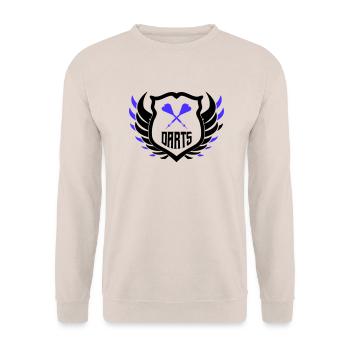 darts crest - Unisex Pullover - Sand - Vorne - Alina (178cm) & Michal (187cm)