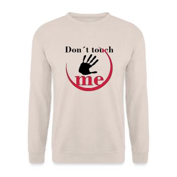 Don´t touch me - Unisex Pullover - Sand - Vorne - Alina (178cm) & Michal (187cm)
