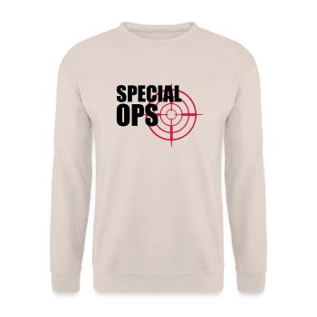 Special Ops crosshairs - Unisex Sweatshirt - sand - Front - Alina (178cm) & Michal (187cm)