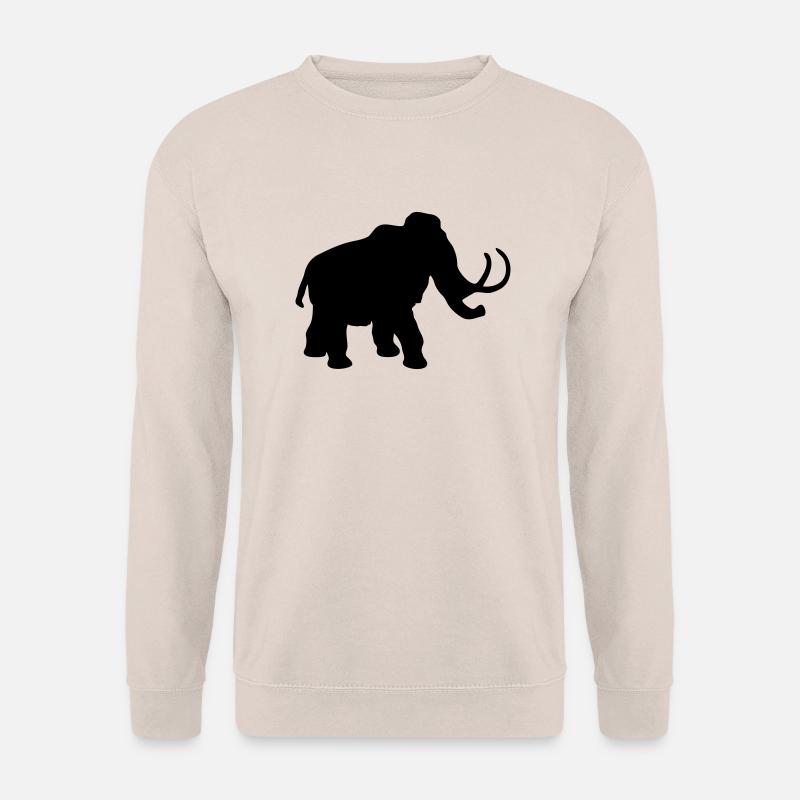 mammoth dinosaur animal - Unisex Pullover - Sand