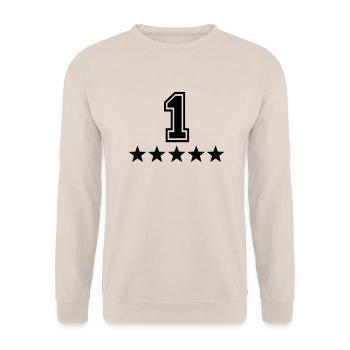 1 - Unisex Sweatshirt - sand - Front - Alina (178cm) & Michal (187cm)