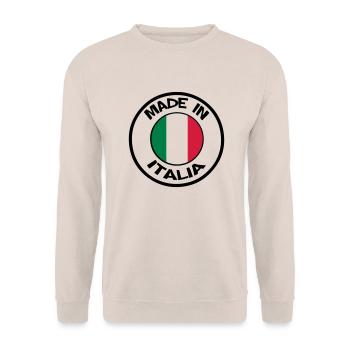 made in ITALIA - Sweat-shirt Unisexe - sable - Devant - Alina (178cm) & Michal (187cm)