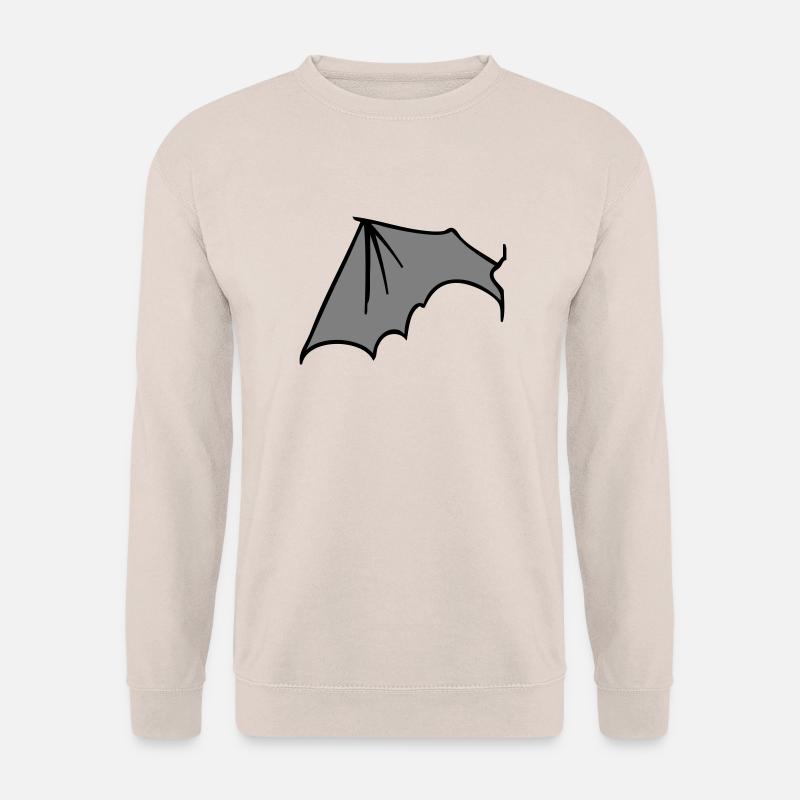 batwing_left_grey - Unisex Pullover - Sand
