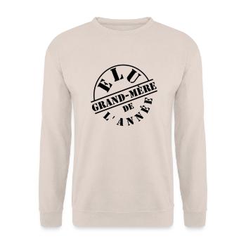 Élu grand mère - Sweat-shirt Unisexe - sable - Devant - Alina (178cm) & Michal (187cm)