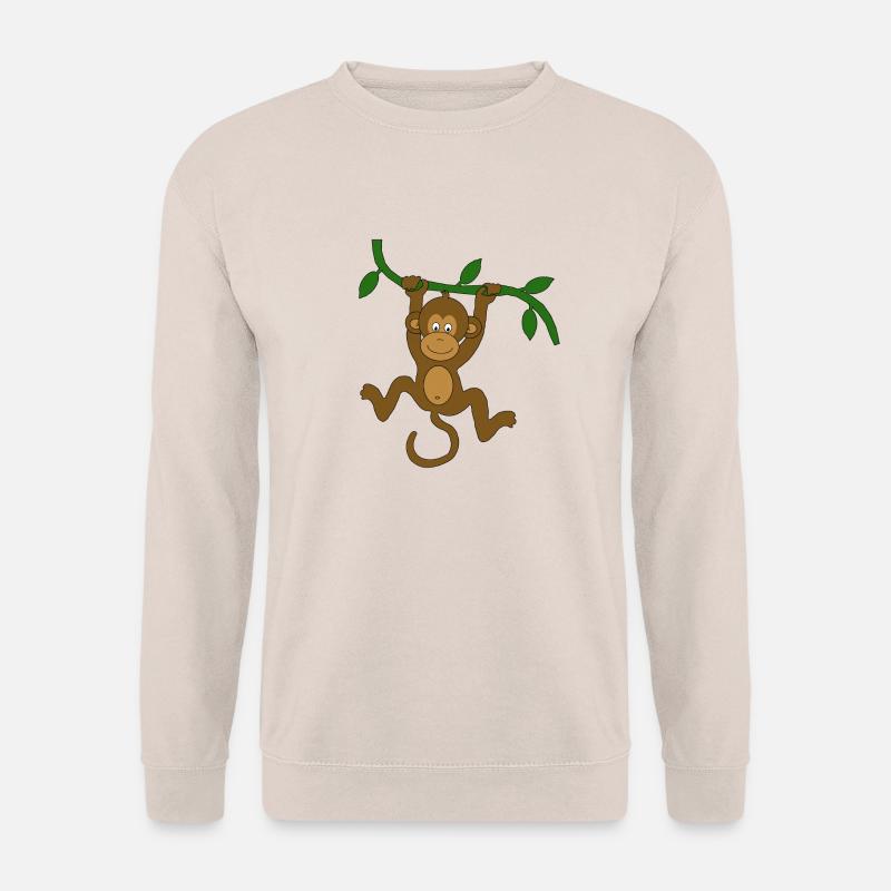 Affe im Baum - Unisex Pullover - Sand