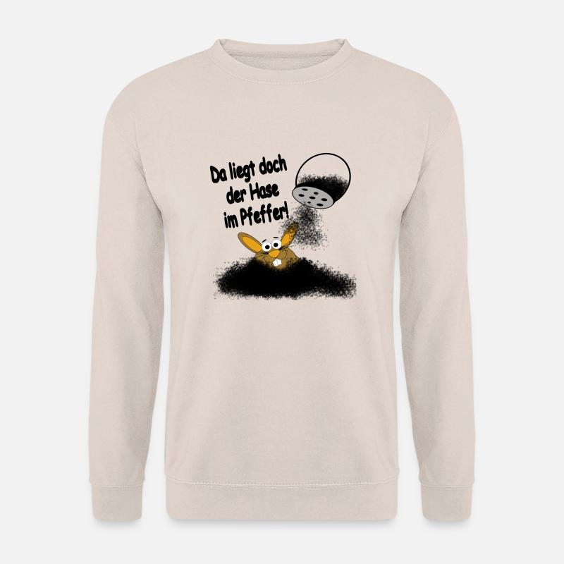 Hase im Pfeffer - Unisex Pullover - Sand