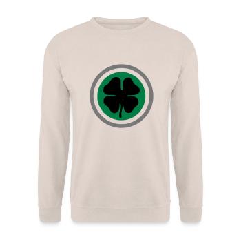 Flogging Molly Shamrock - Unisex Pullover - Sand - Vorne - Alina (178cm) & Michal (187cm)