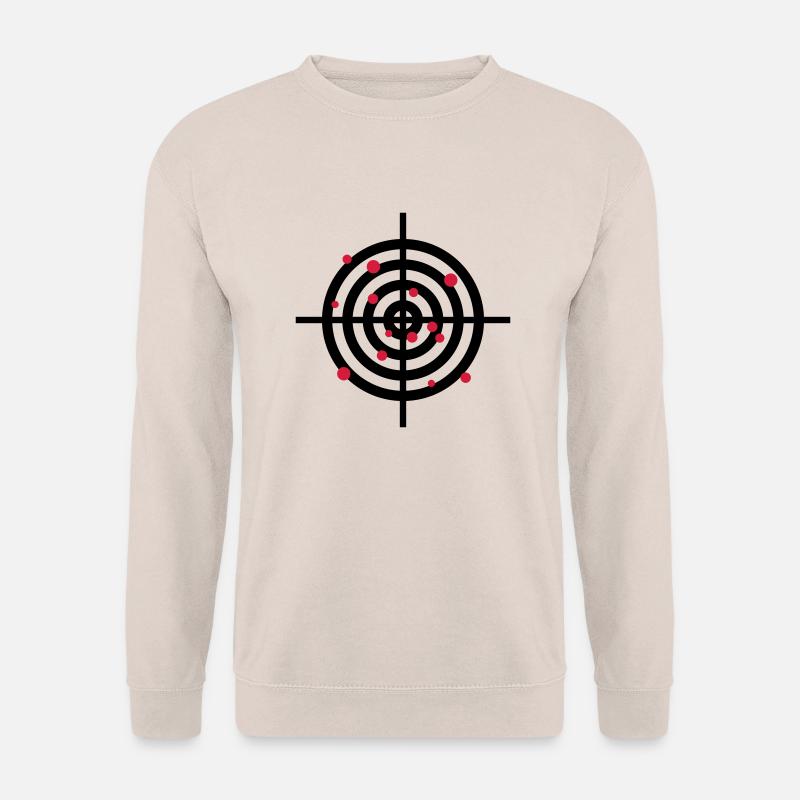zielscheibe_mit_einschussloechern_2c - Unisex Pullover - Sand