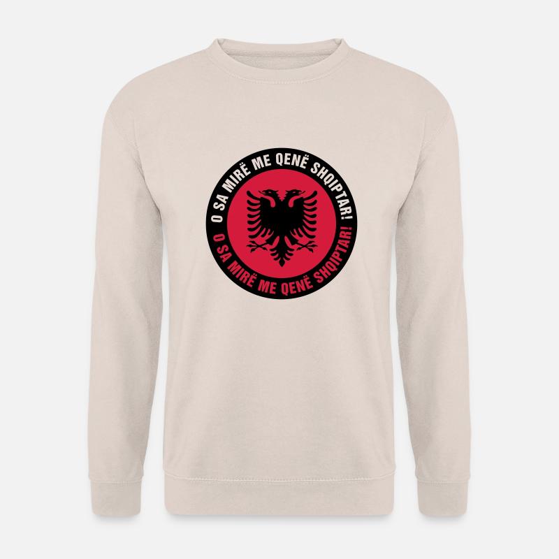 001 Albania - Unisex Pullover - Sand