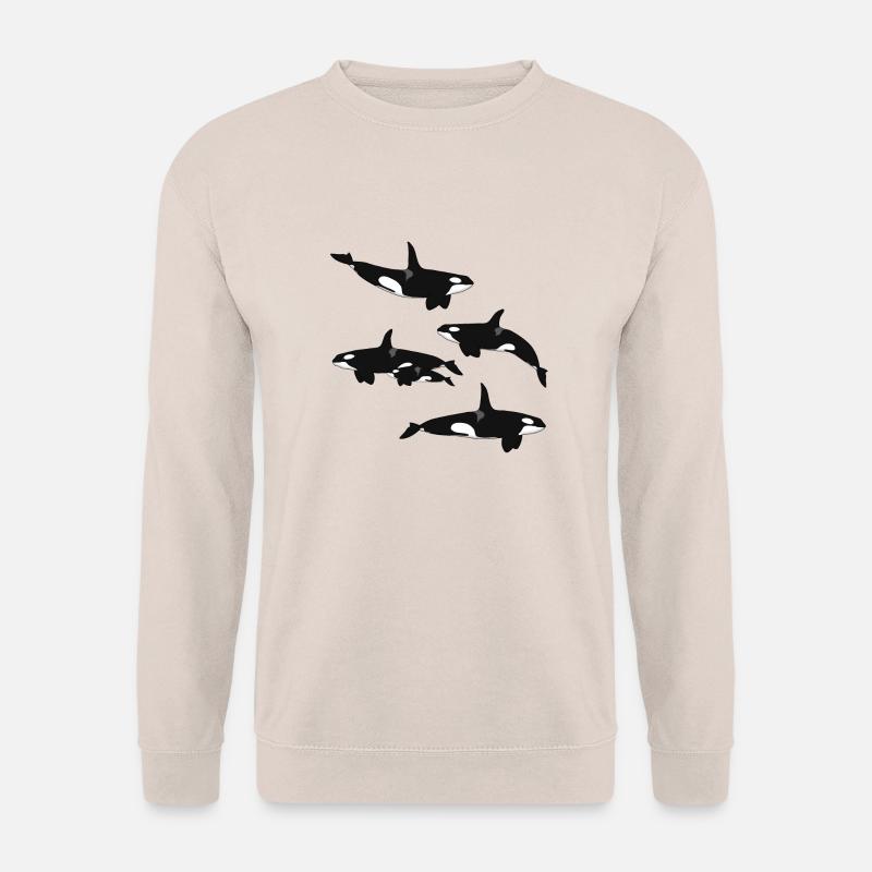 Schwertwal Auswahl - Unisex Pullover - Sand