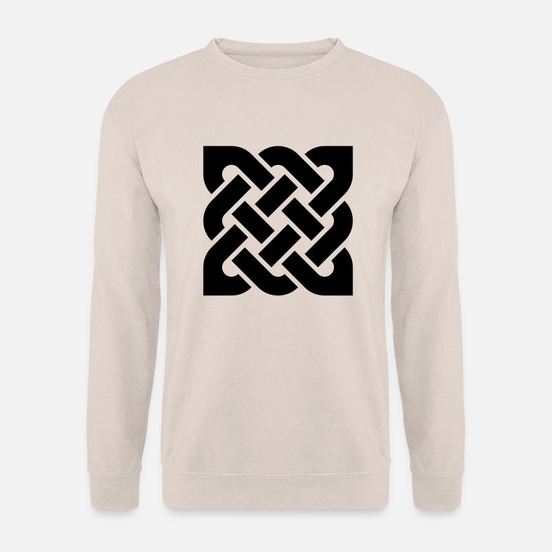 Celtic Square Knot - solid - Unisex Sweatshirt - sand