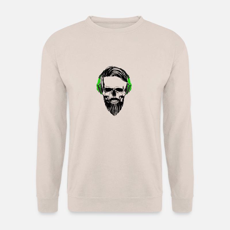 Skull love Music - Unisex Pullover - Sand