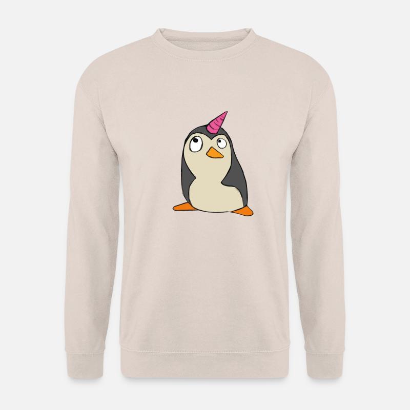Pinguin Einhorn - Unisex Pullover - Sand