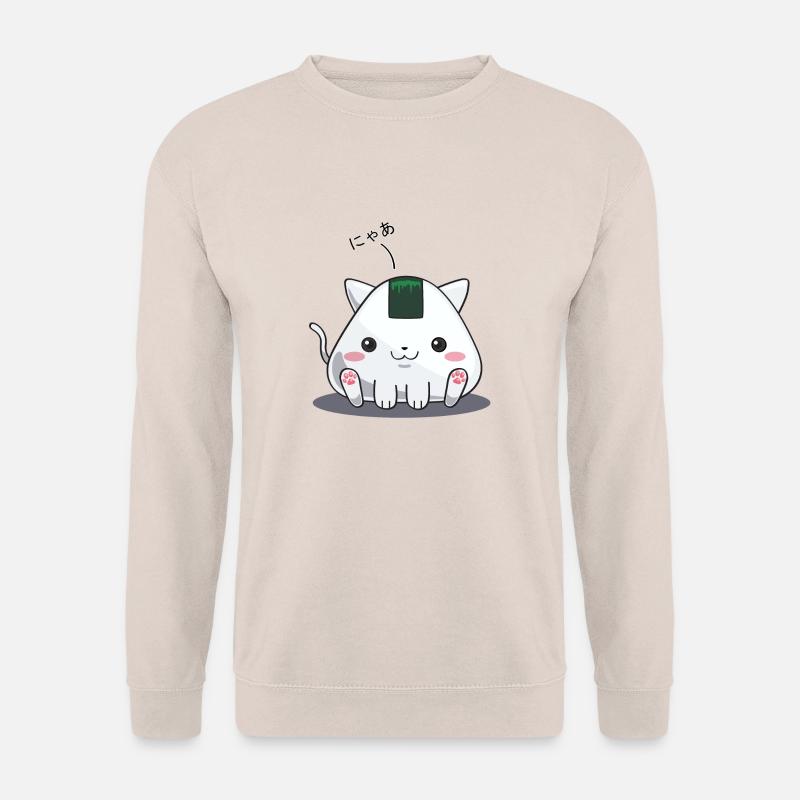Onigiri - Katze nya - Unisex Pullover - Sand