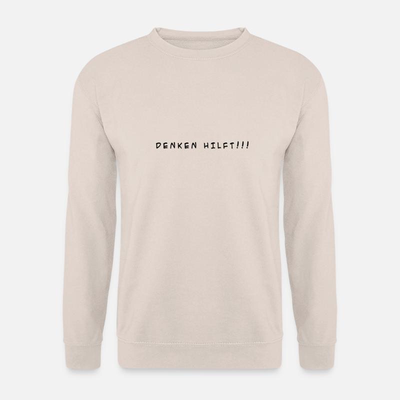 denken_hilft - Unisex Pullover - Sand