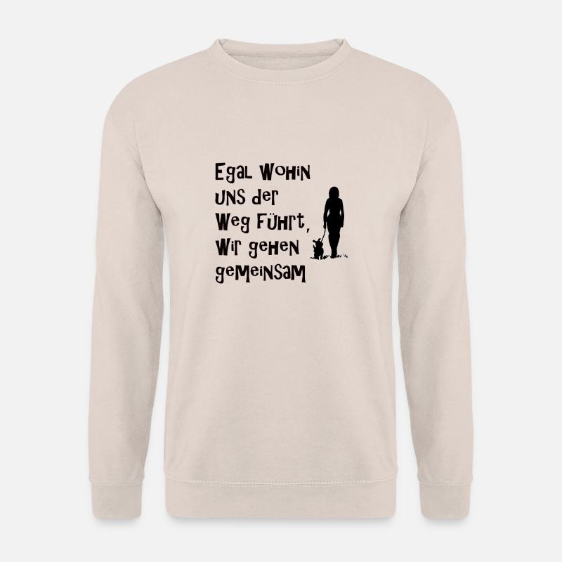 Hund und Frauchen - Unisex Pullover - Sand