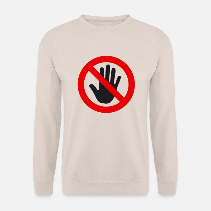anfassen verboten - Unisex Pullover - Sand