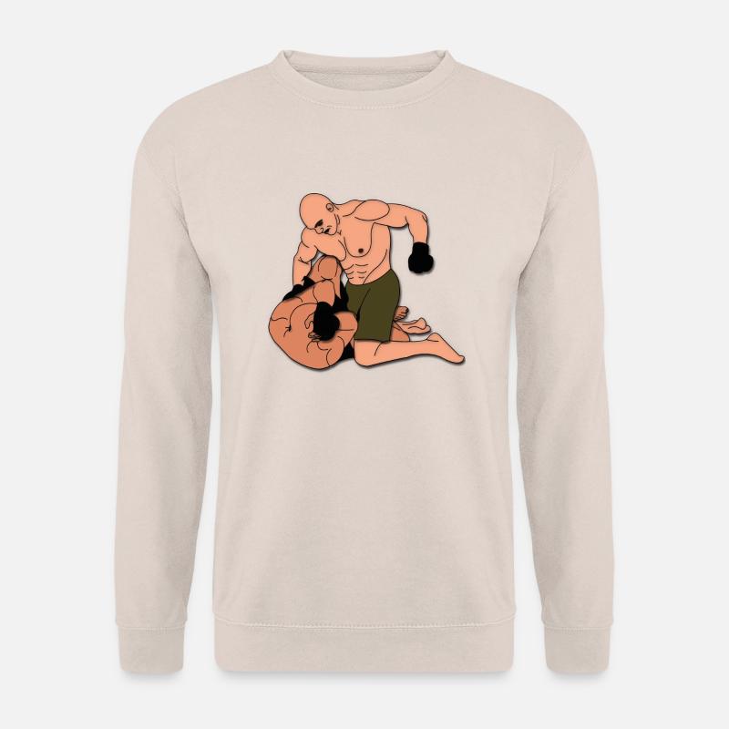 Ground and Pound Motiv Comicstyle - Unisex Pullover - Sand