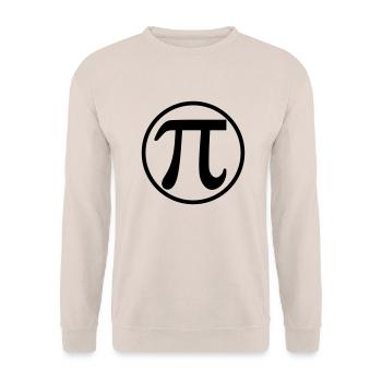 Pi - Unisex Sweatshirt - sand - Front - Alina (178cm) & Michal (187cm)