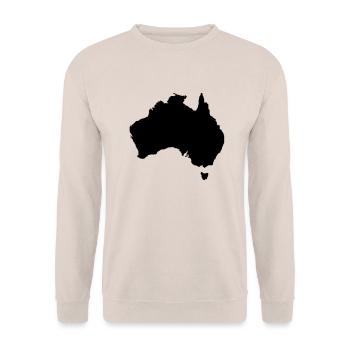 Australia - Unisex Sweatshirt - sand - Front - Alina (178cm) & Michal (187cm)