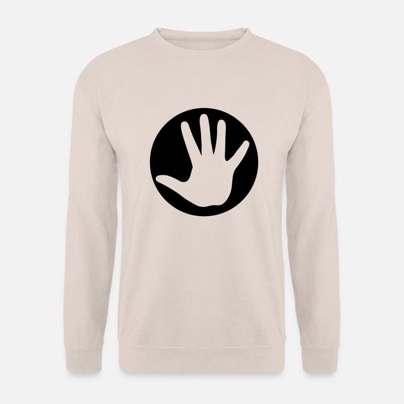 hand_1__f1 - Unisex Pullover - Sand