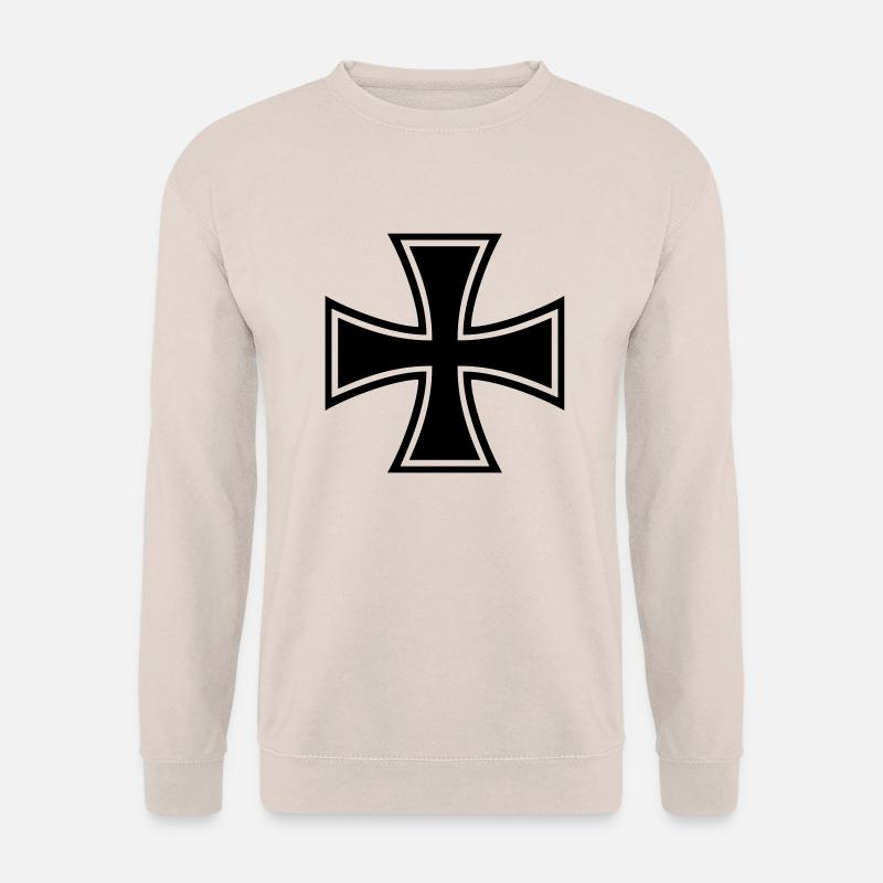 Kreuz_geschlossen - Unisex Pullover - Sand